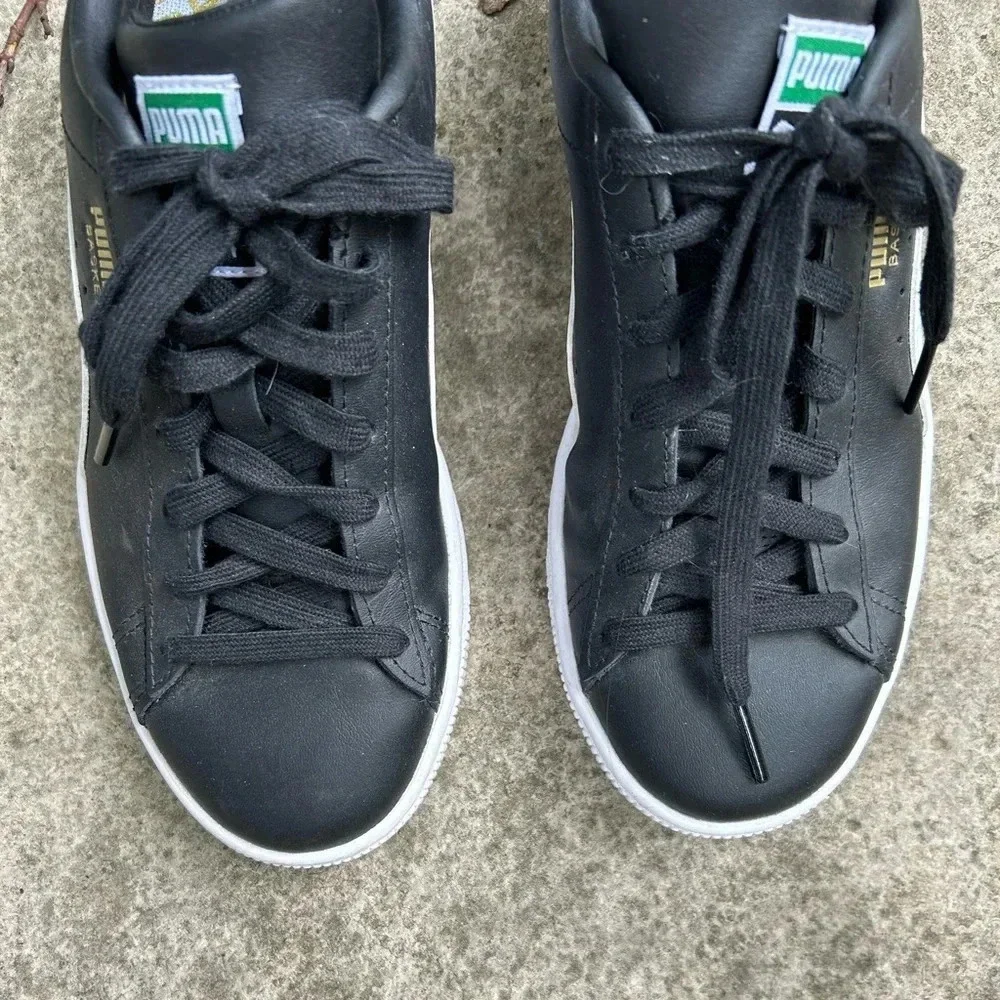 Puma Basket Classic 21Jr Black & White, size 37 (youth size 5) - Picture 2 of 10